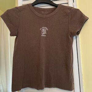 Brandy Melville Brown St. George Tee